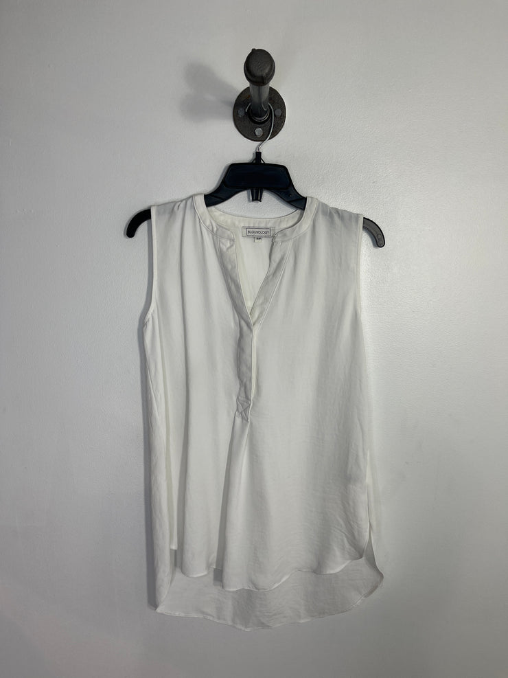 Blousology Wht ShrtSlv Blouse