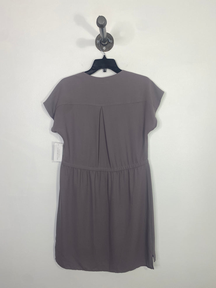 Monk & Lou Grey V Neck Dress