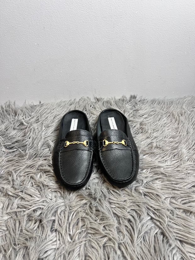 Saks Fift Ave Black Mules