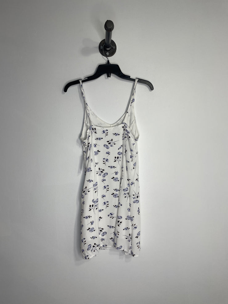 Garage White Blue Flower Dress