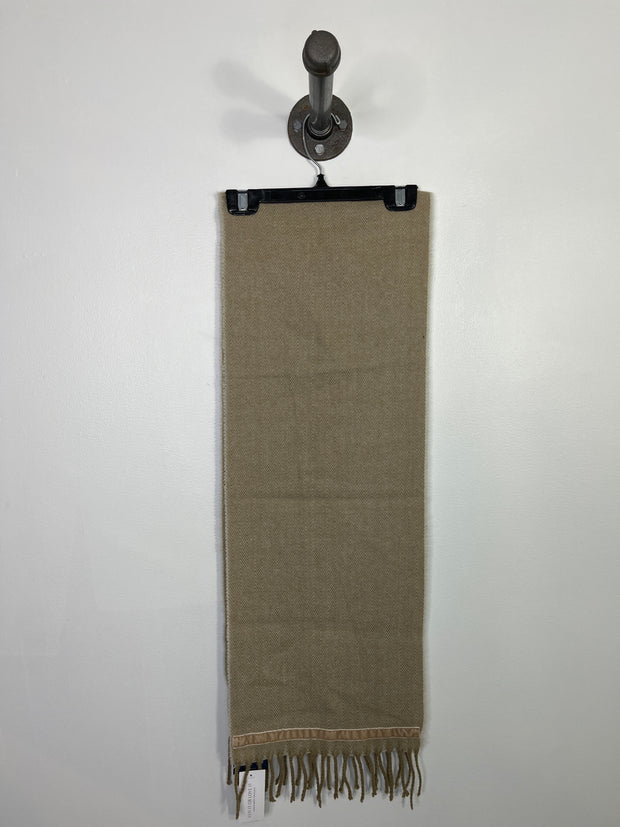 James P. Weavers Beige Scarf