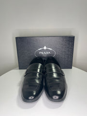 Prada Black Leather Loafers