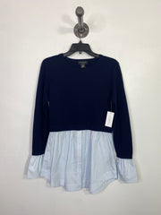 Club M. Navy/Blu Layered Knit