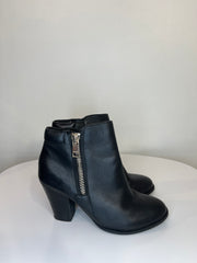 Aldo Black Heel Ankle Boots