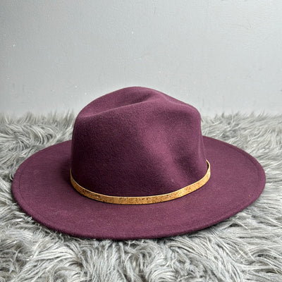 Tentree Maroon Suede Hat