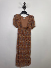 Wilfred Tan Floral Dress