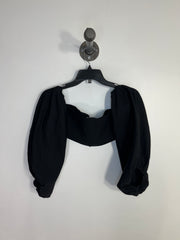 Zara Black Puff Sleeve Top