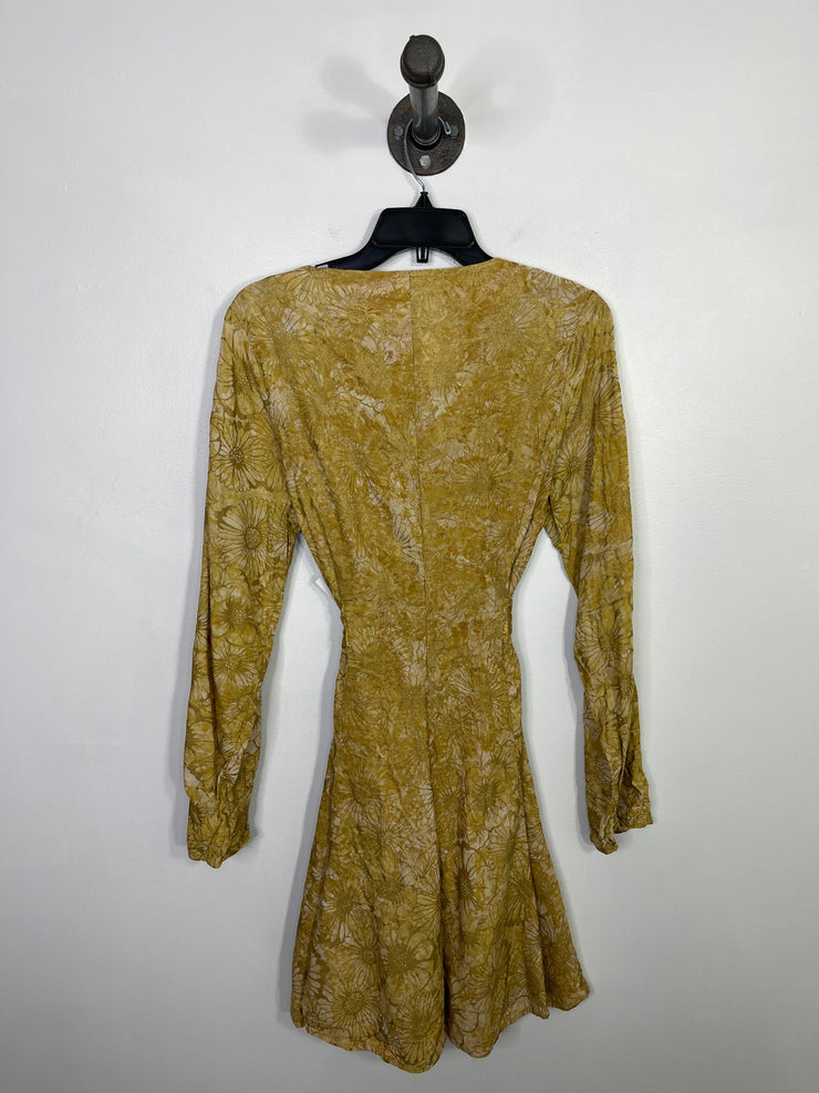 Brooke Teer Yllw Floral Dress