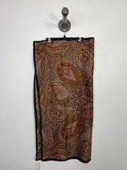 Tie Rack Brn/Rd Pattern Scarf