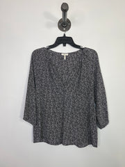 Joie Blk/Wht Pattern Blouse