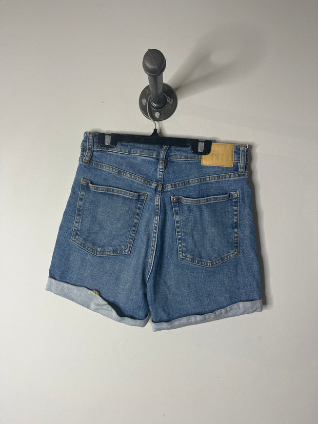 &Denim MediumWash Denim Shorts