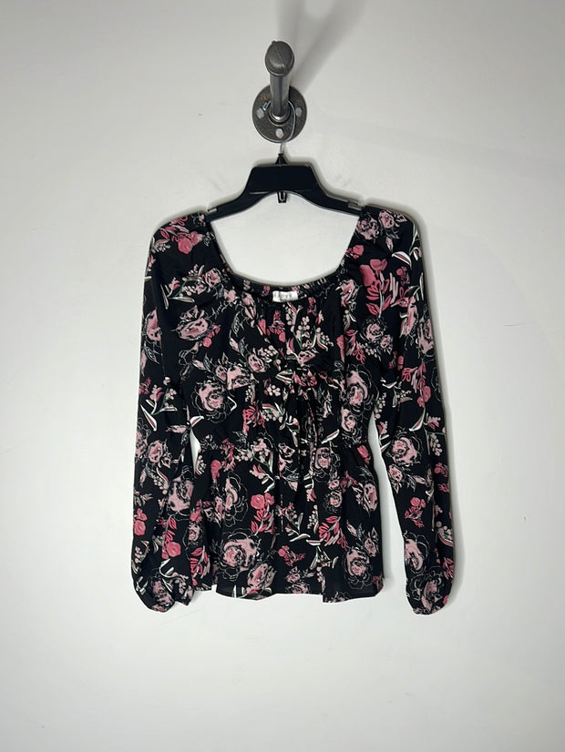 Hayden Black Floral LSleeve