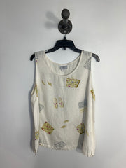 Hot Cotton White Linen Tank