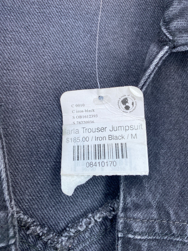 Free People Blk Denim Jumpsuit