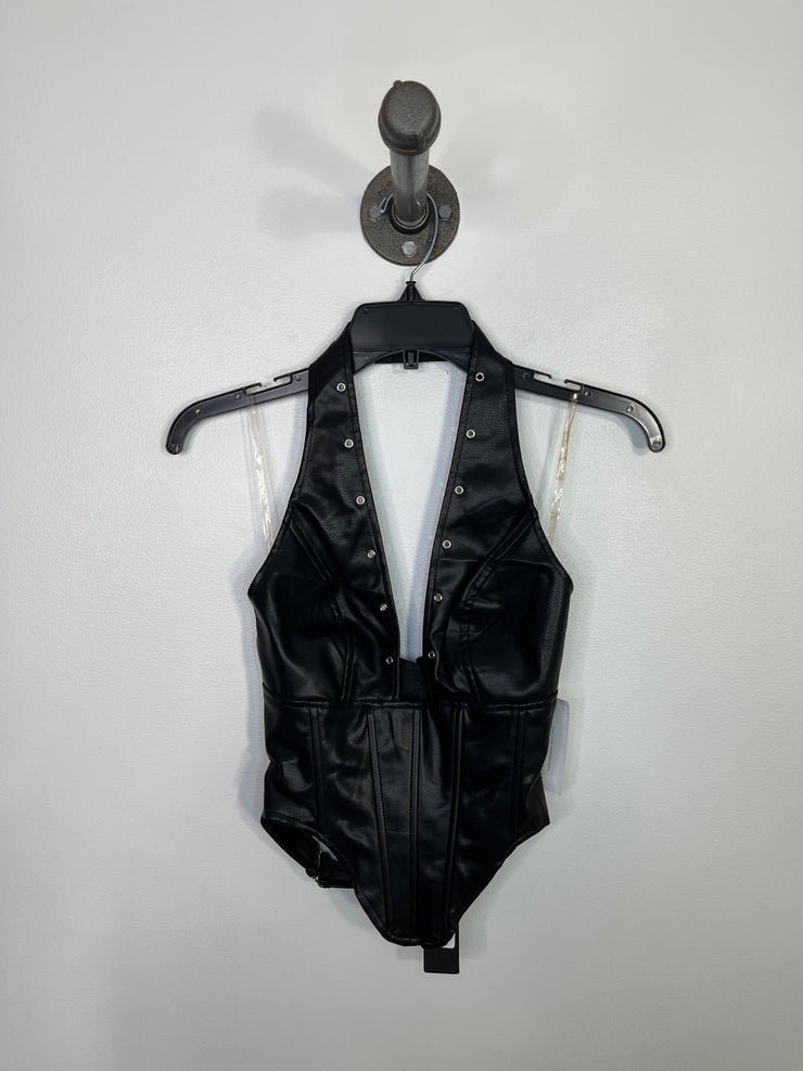 Fashion Nova Blk Pleather Set