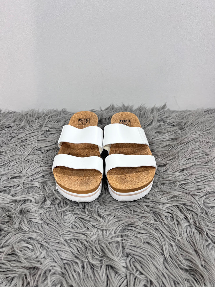 Reef White Platform Sandals