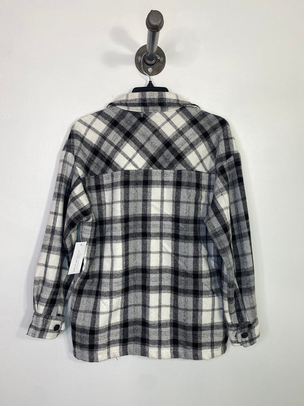 Dex Black/White Plaid Shacket