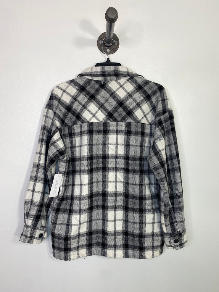 Dex Black/White Plaid Shacket