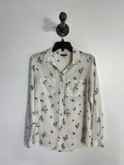 RW & CO Wht Pattern Button Up