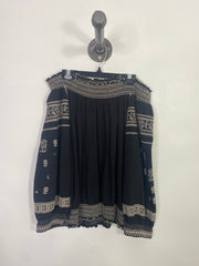 Tree P. Blk Off-Shoulder Top