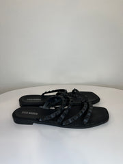 Steve Madden Blk Stud Sandals