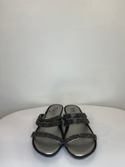 Italian Shoe. Silver Sandals