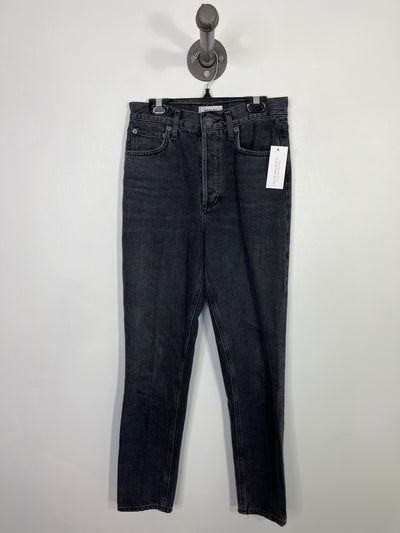 Agolde Grey Straight Leg Jeans