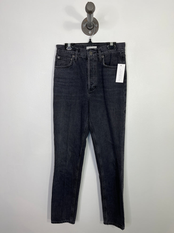 Agolde Grey Straight Leg Jeans