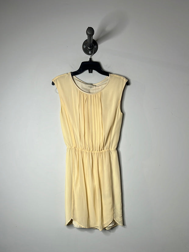 Monk & Lou Cream Silk Dress