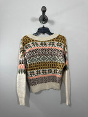 Only Pattern V-Neck Sweater