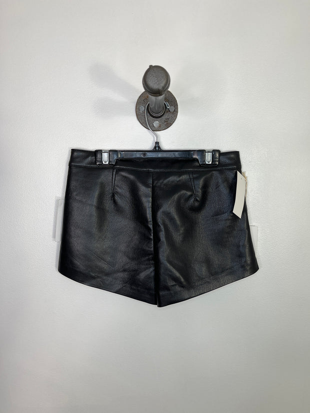 WIlfred Black Pleather Shorts