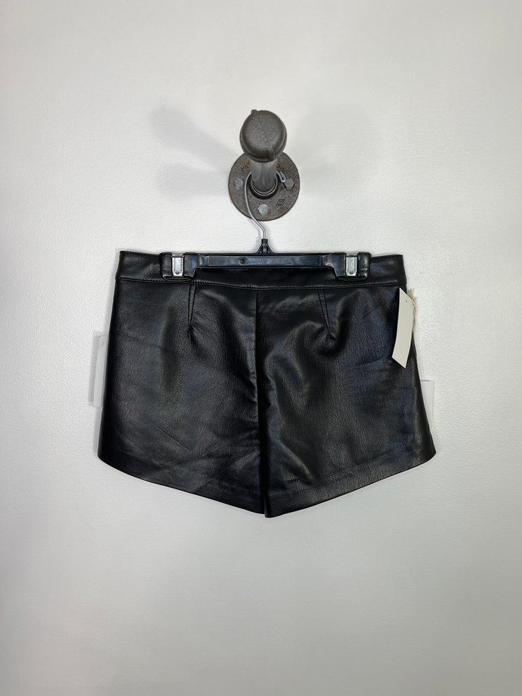 WIlfred Black Pleather Shorts