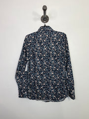 RW&CO Blue Floral Dress Shirt