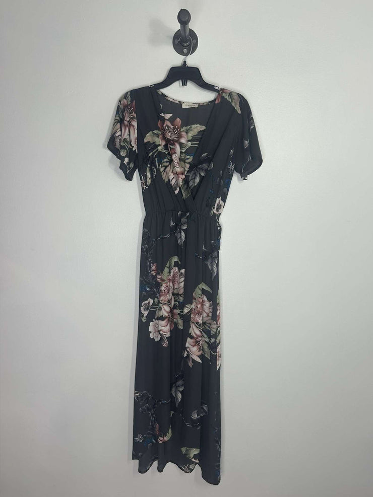 Le Vintage 86 Gry Floral Dress