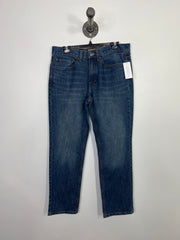 Red Head Dark Blue Jeans