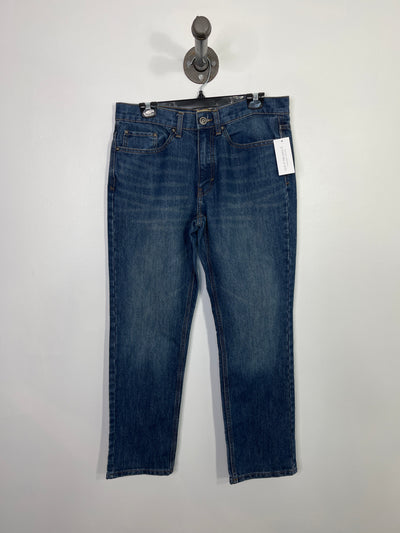 Red Head Dark Blue Jeans