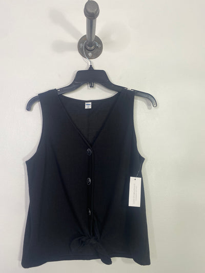 Old Navy Black Button Up Tank