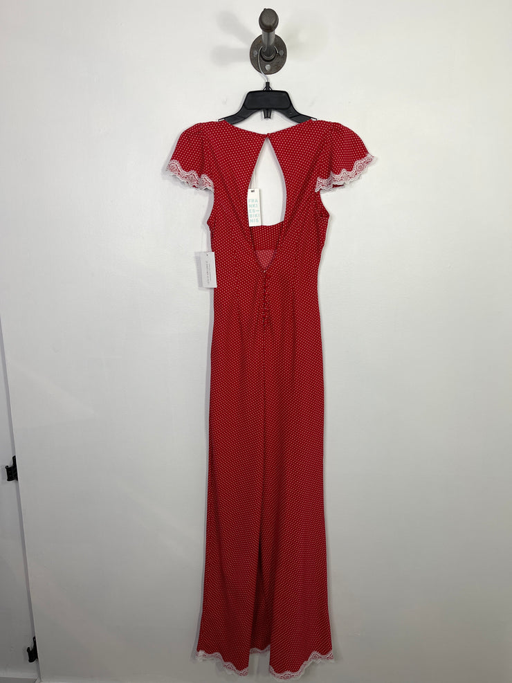 Frankies B. Red Polka Dot Maxi