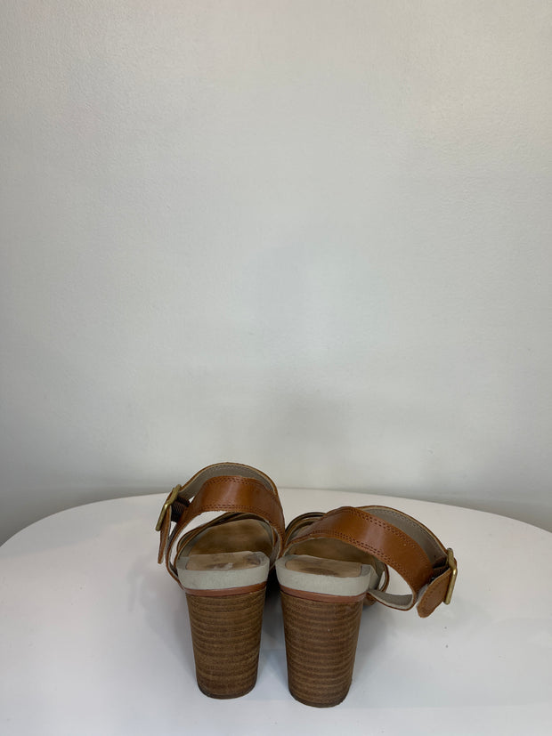Hush Puppies Tan Strappy Heel