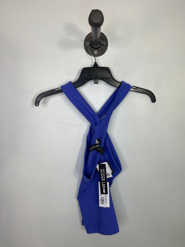 Design Lab Purple Ribbed Tank