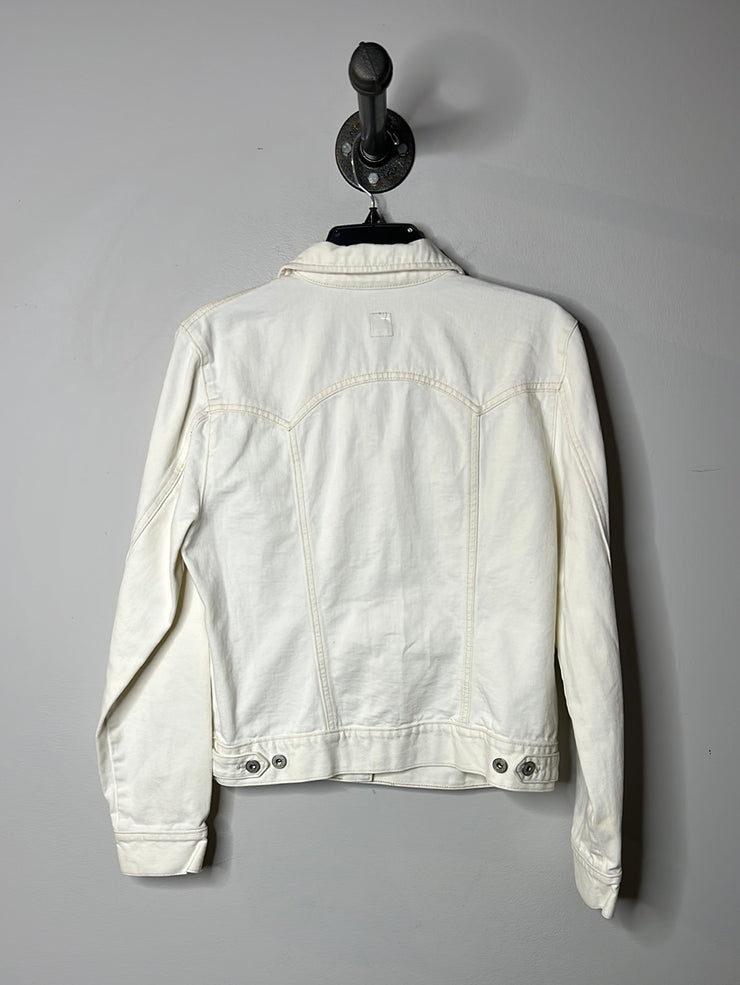 Gap White Denim Jacket
