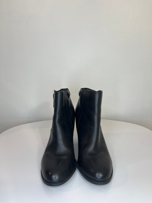 Aldo Black Heel Ankle Boots