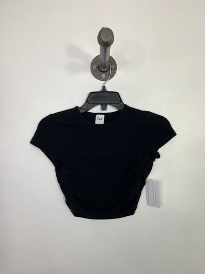 TNA Black Cropped Baby Tee