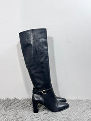 Bottes hautes à talons noirs Zara