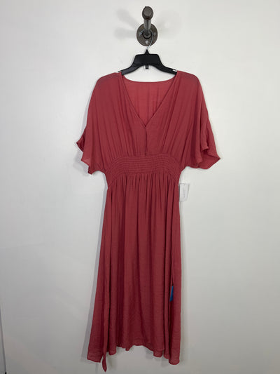 Cupshe Coral Sheer Dress