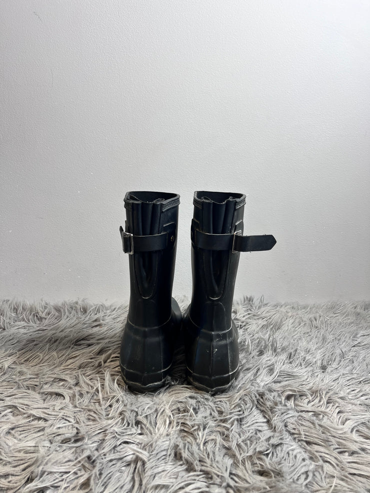 Hunter Black Short Rain Boots