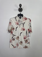 Le Chateau Wht Floral Shirt