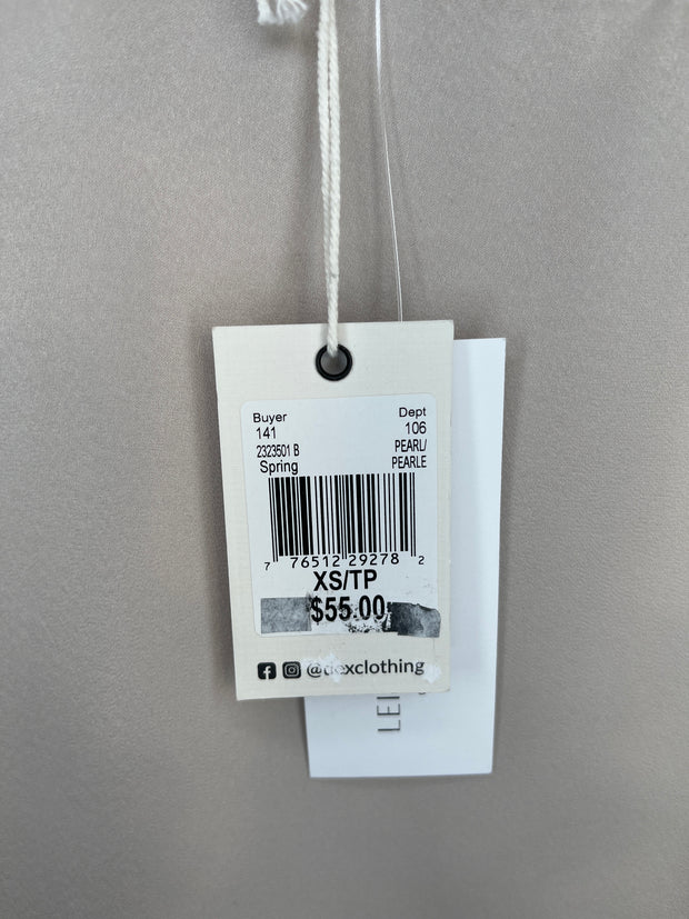 Dex Taupe Satin Sheer Tank