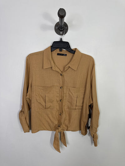 Black Tape Brn Button-Up Shirt