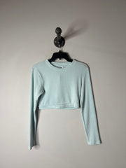 Toby H. Turquoise Crop Sweater
